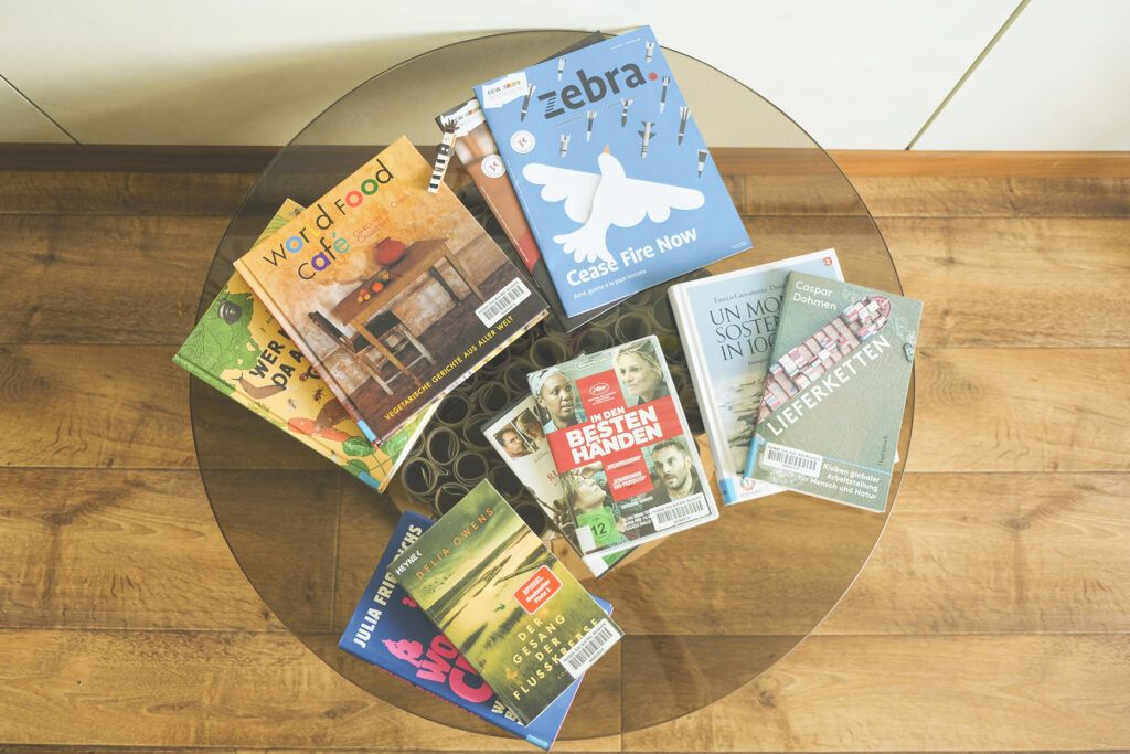 Büchertisch für Betriebe